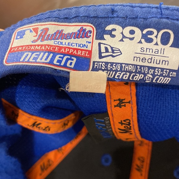 New York Mets New Era Fitted Baseball Cap; Small/Medium 6 5/8 thru 7 1/8 - Picture 6 of 6